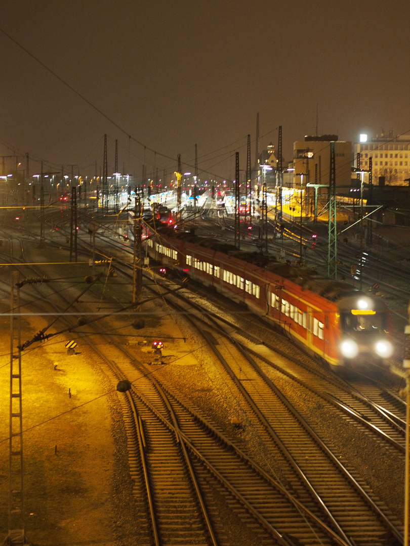 Augsburg Hbf von Göggingerbrücke