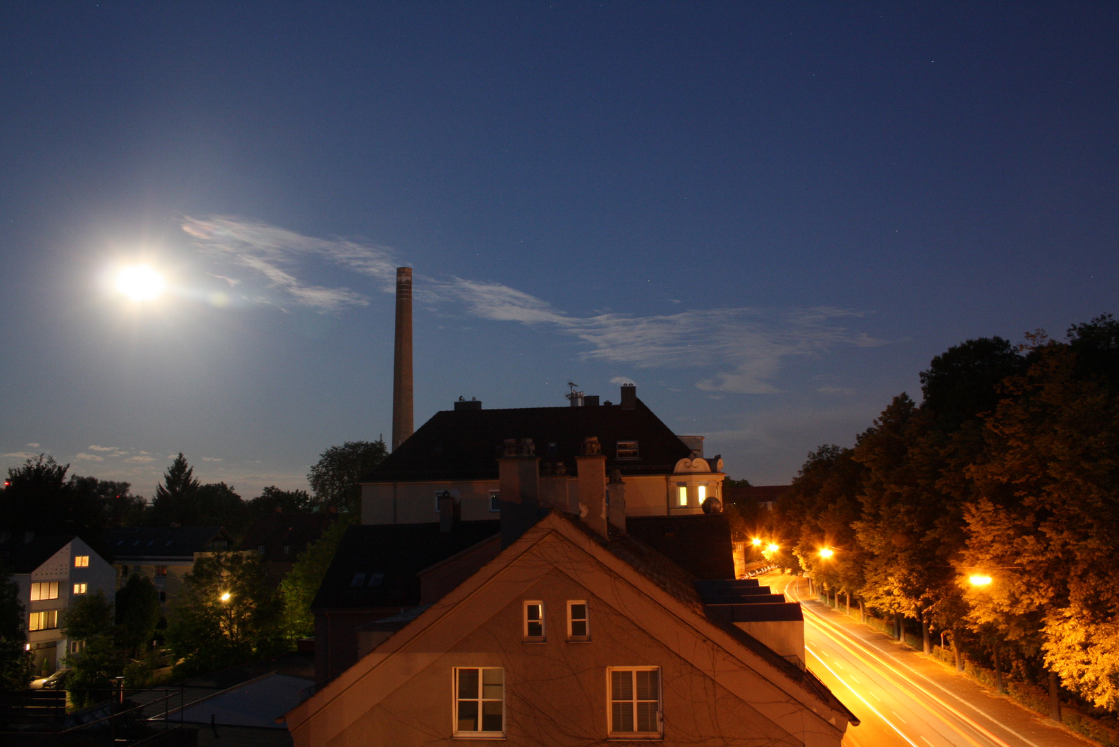 Augsburg Innenstadt Abends