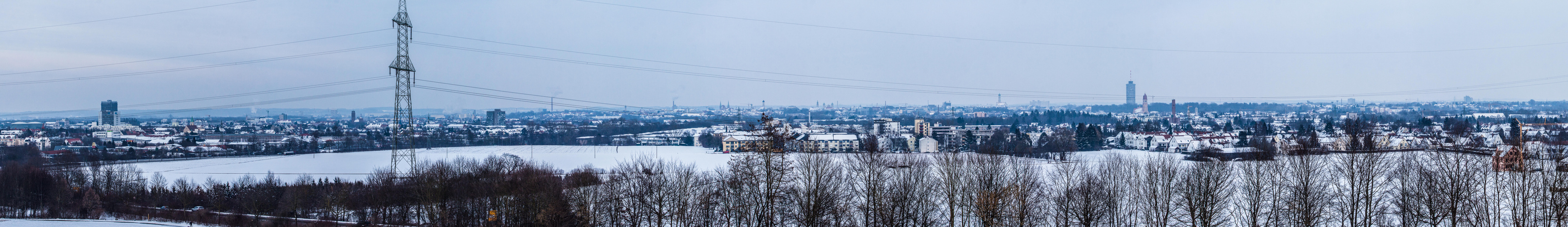 Augsburg Winterpanorama