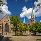 Augsburger Dom im Sonnenschein