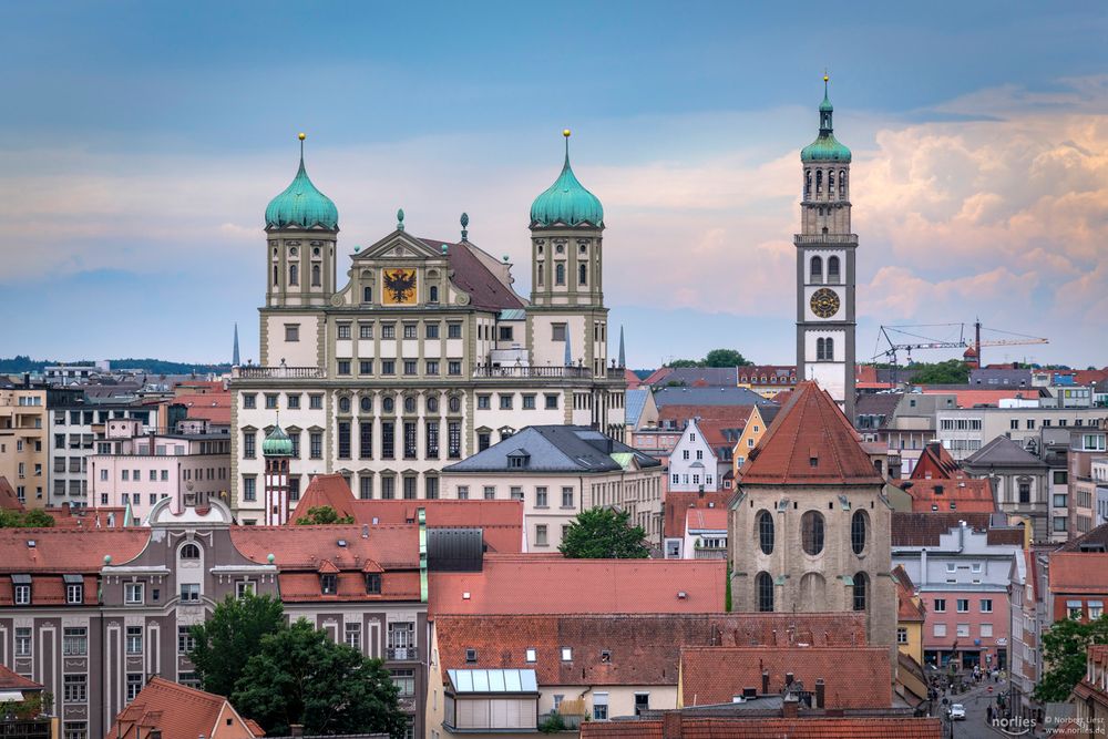 Augsburger Rathaus und Perlachturm