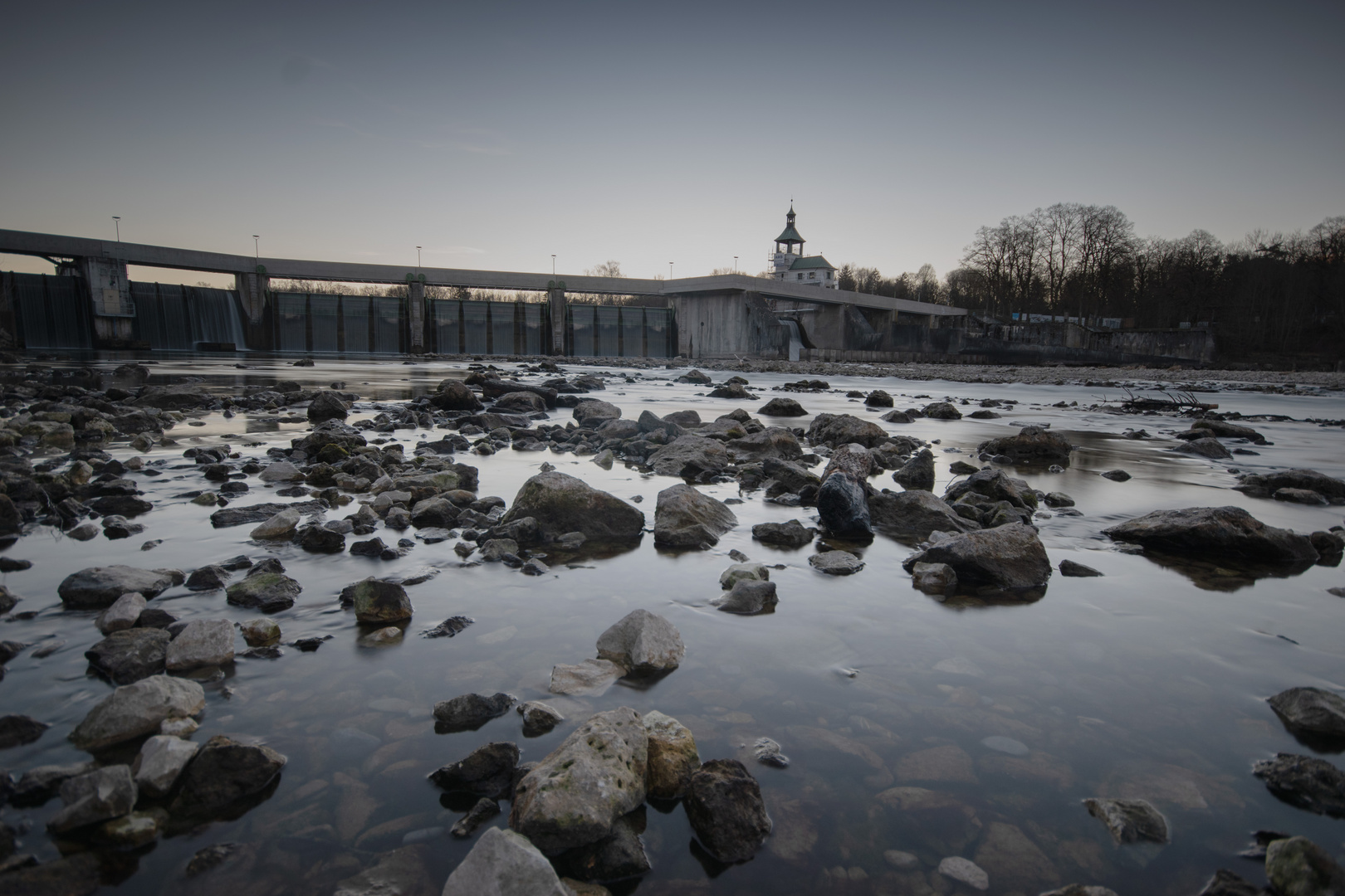 Augsburger Stauwehr am Lech