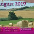 August 2019 Kalenderblatt