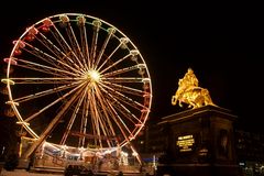 August der Starke bestaunt das Riesenrad