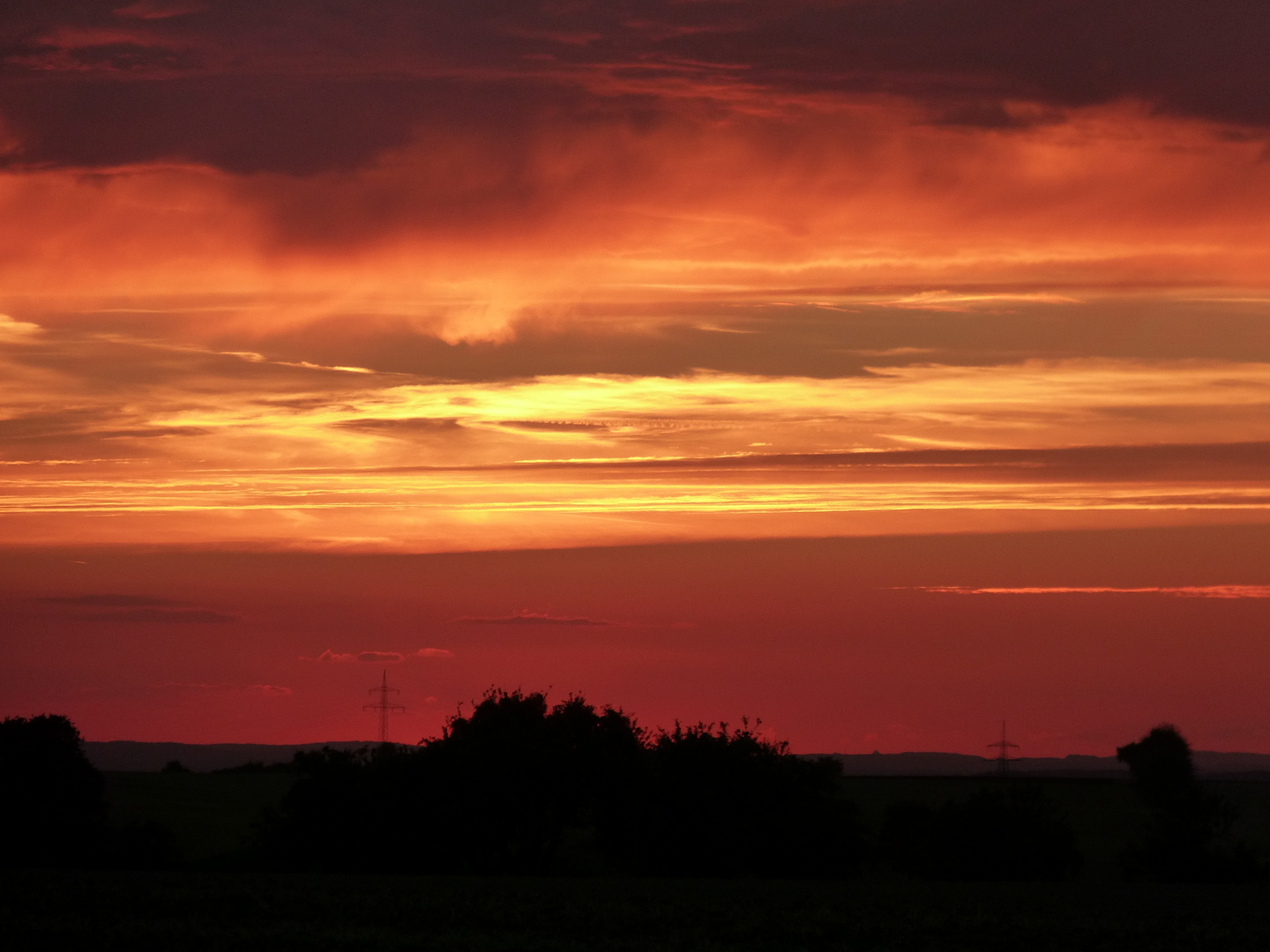 August im Saarland früh am Morgen