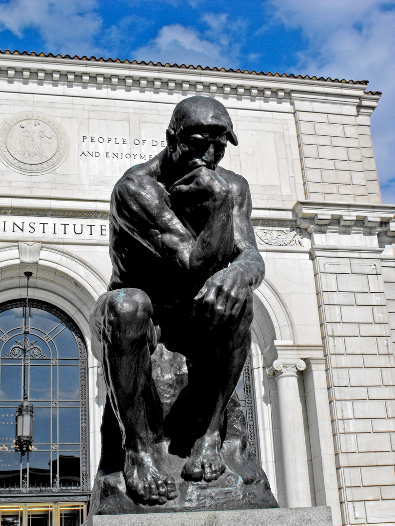 August Rodin, The Thinker, 1904, Detroit Institute of Arts