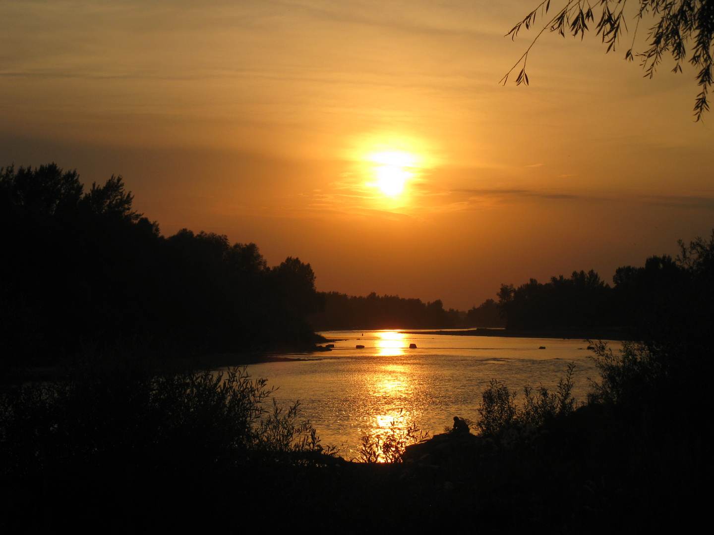 August sunset or fishing time