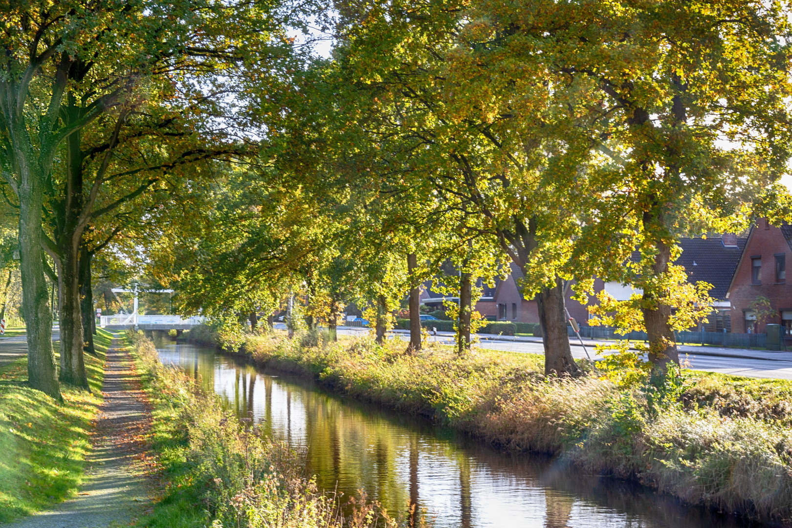 Augustfehner Kanal im Herbst