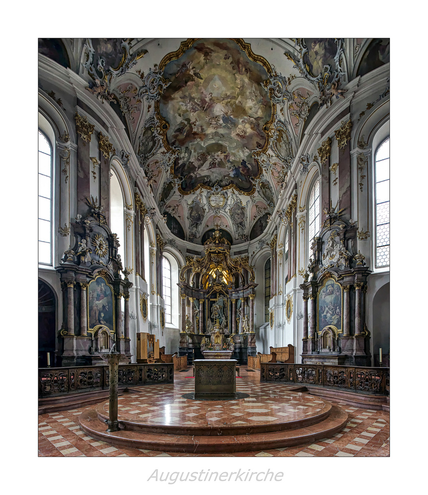 Augustinerkirche - Mainz " Blick, zum Hochaltar..."