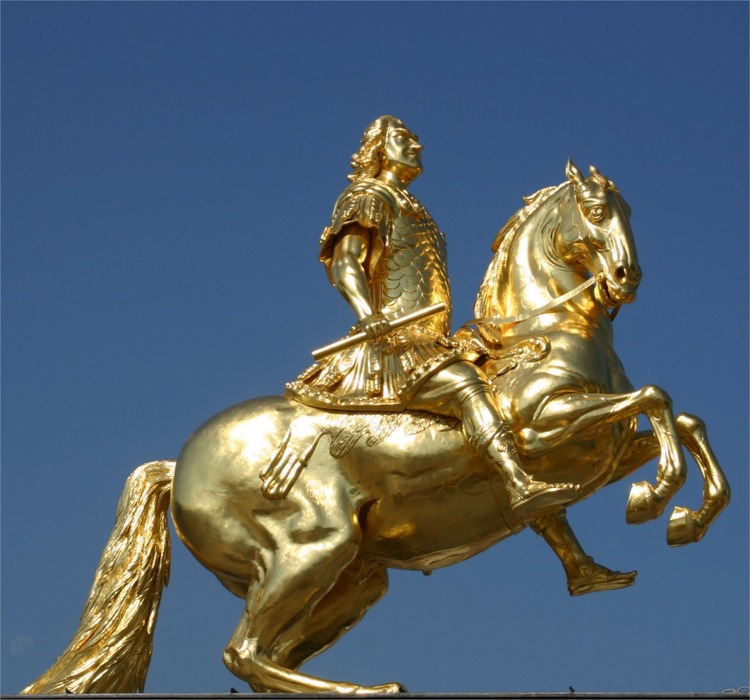 Augustus Statue in der Neustadt