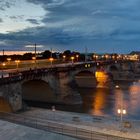 Augustusbrücke am Abend