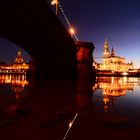 Augustusbrücke bei Nacht