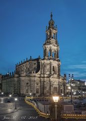 Augustusbrückenbaustelle am Schlossplatz