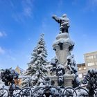 Augustusbrunnen im Winter