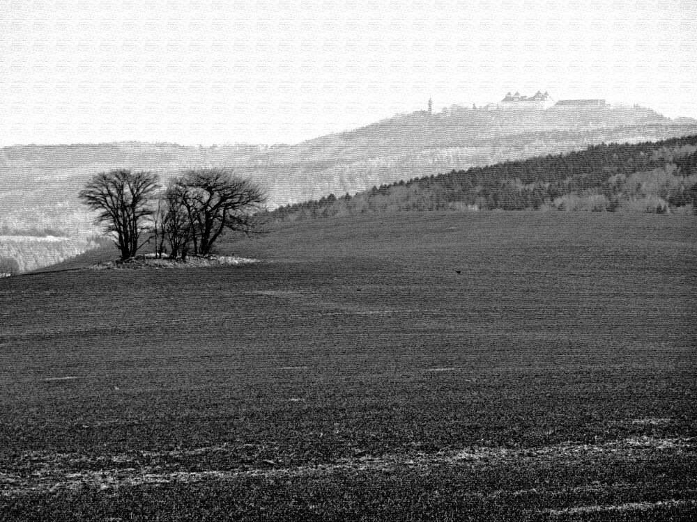 Augustusburg im Dunst (1), Variation 2