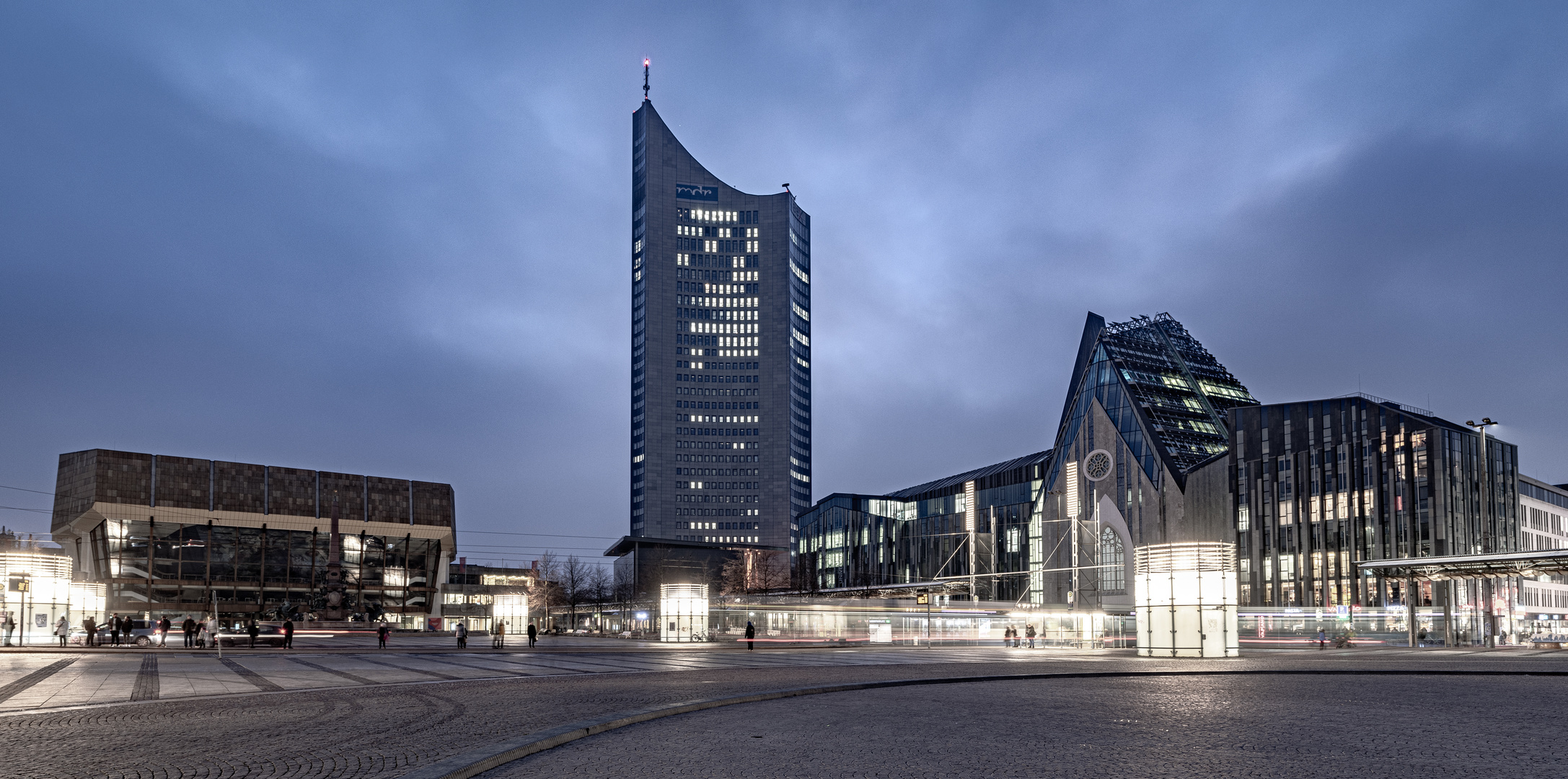 Augustusplatz am frühen Abend