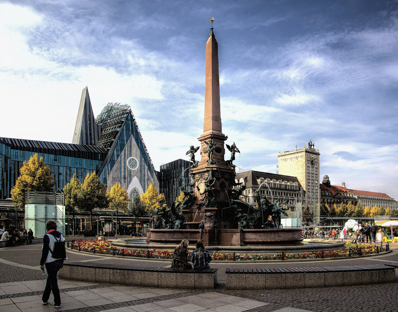 Augustusplatz mit der Universität in Leipzig