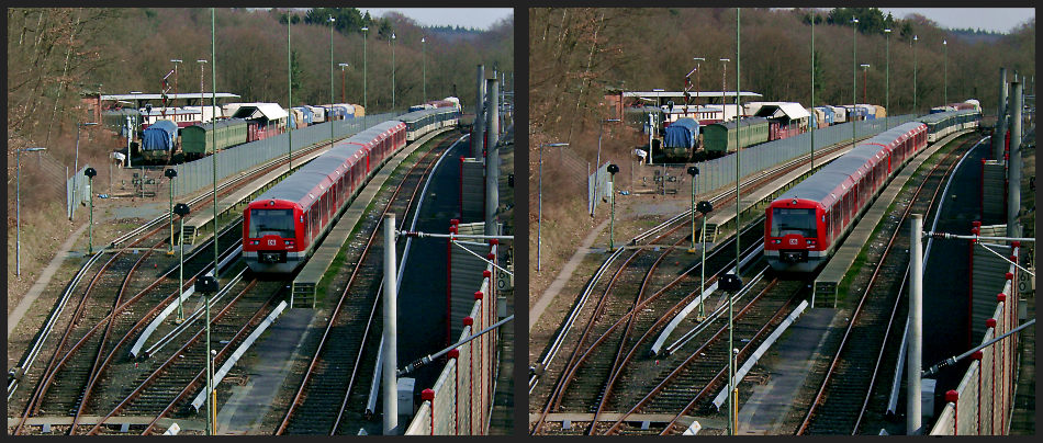 Aumühle hinter dem Bahnhof