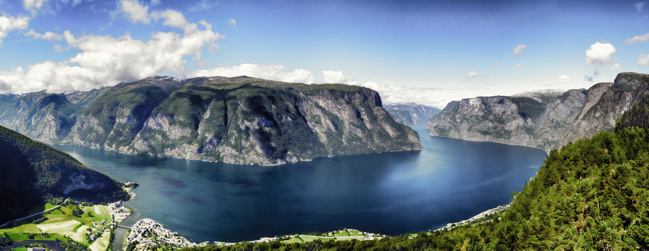 Aurlandfjord Panorama