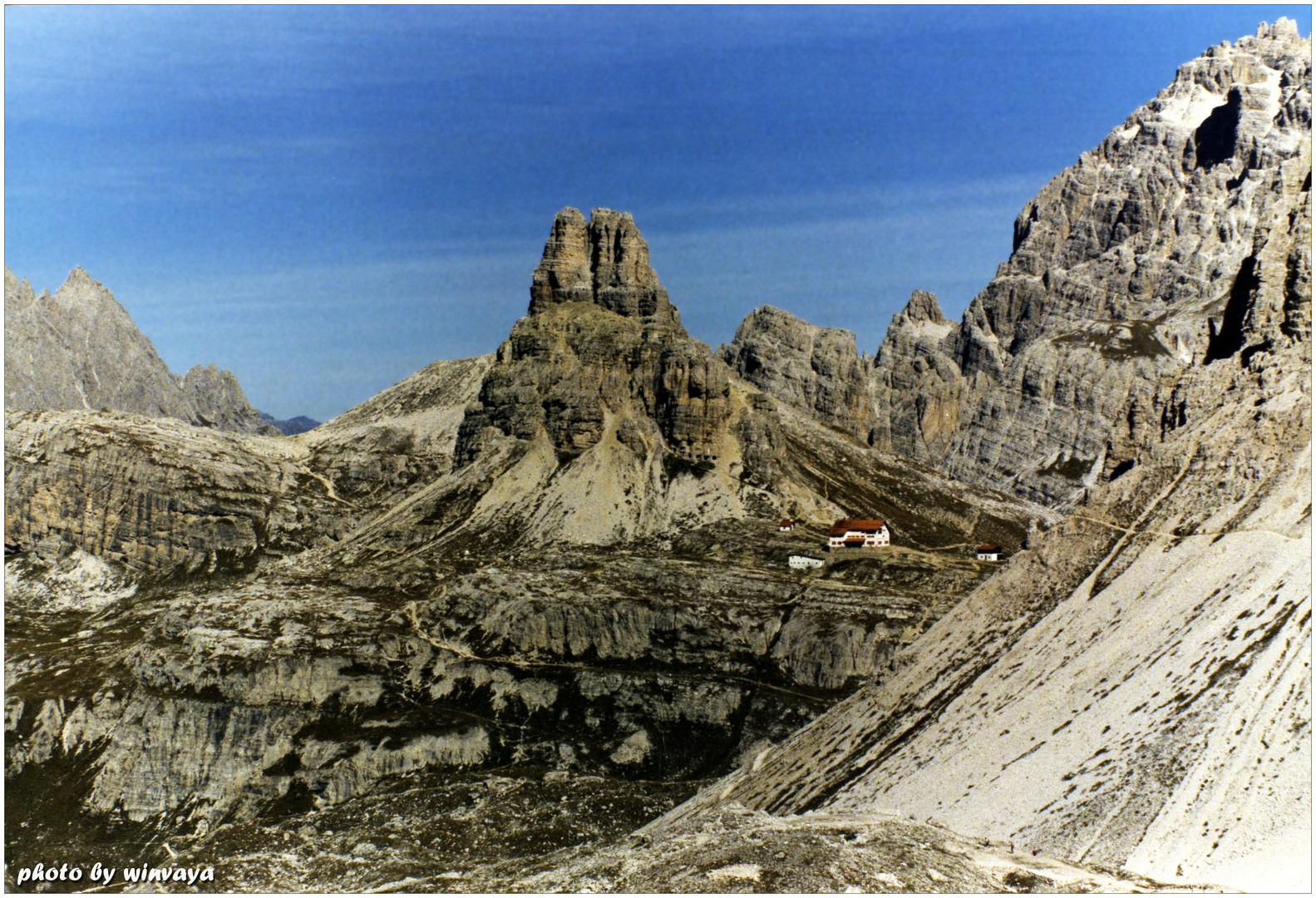 Auronzohütte in den Dolomiten