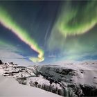 Aurora am Gullfoss