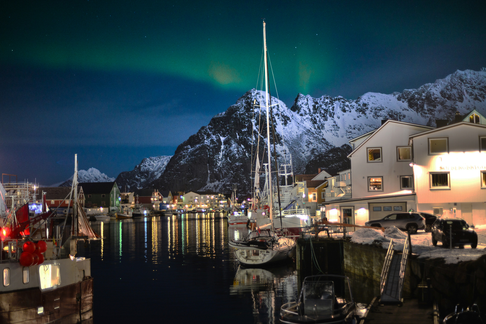 aurora boreale alle isole lofoten