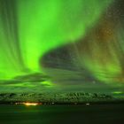 Aurora Borealis am Eyjafjörður, Island