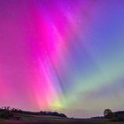 Aurora Borealis am Himmel über Nordhessen.