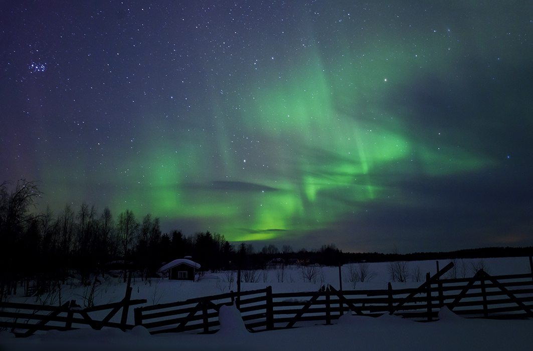 Aurora Borealis and Plejades