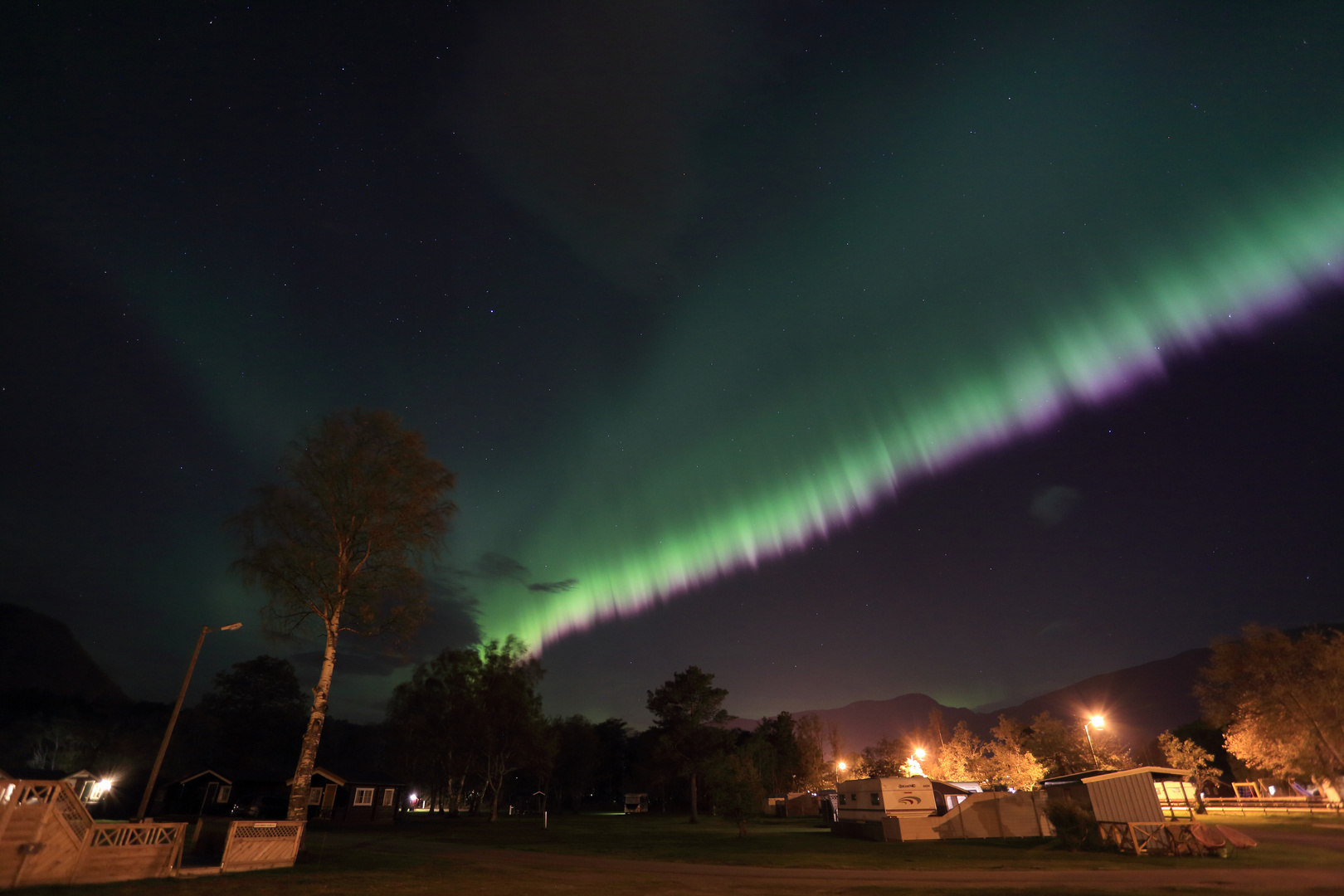 Aurora borealis in Andalsnes