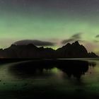 Aurora borealis in Stokksnes/ Höfn