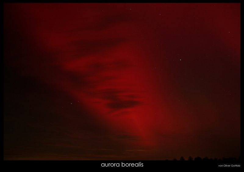 aurora borealis . Nordlicht "bedrohlich"