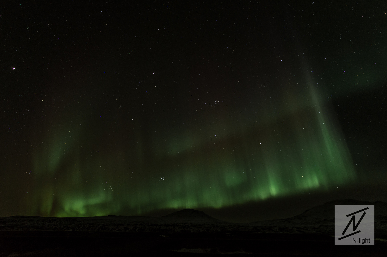 Aurora Borealis - Nordlichter über Island die 2.
