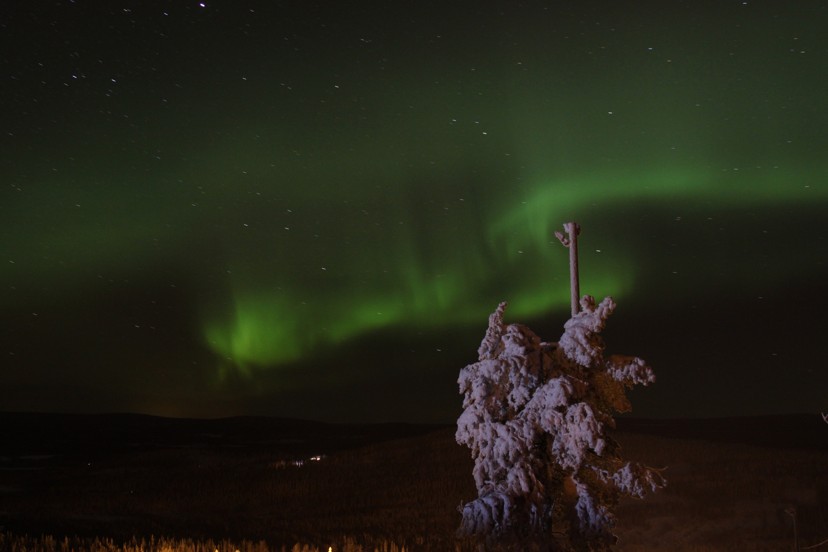 Aurora Borealis over Pikku Syöte