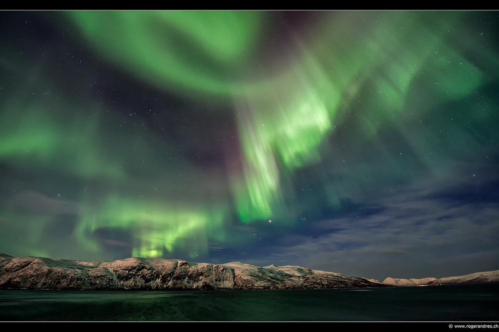 Aurora borealis Region um Tromsø - 8