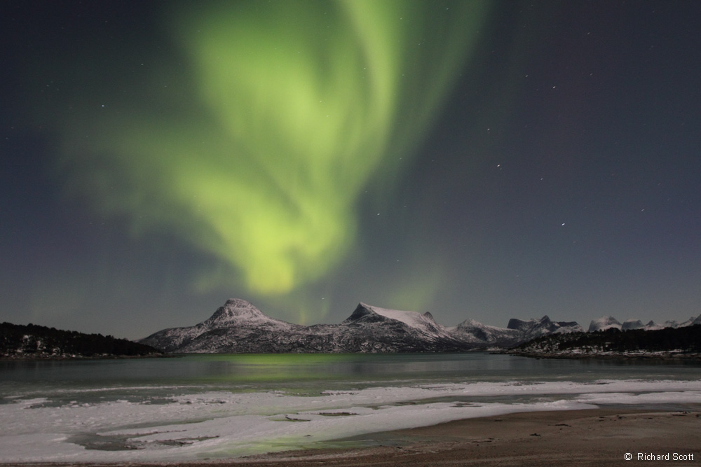 Aurora Borealis, Tysfjord, Norway. 6 January 2012. 21:10