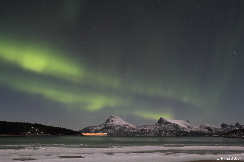 Aurora Borealis, Tysfjord, Norway. 6 January 2012. 21:20