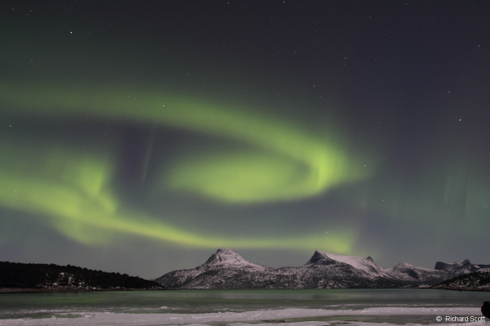 Aurora Borealis, Tysfjord, Norway. 6 January 2012. 21:30