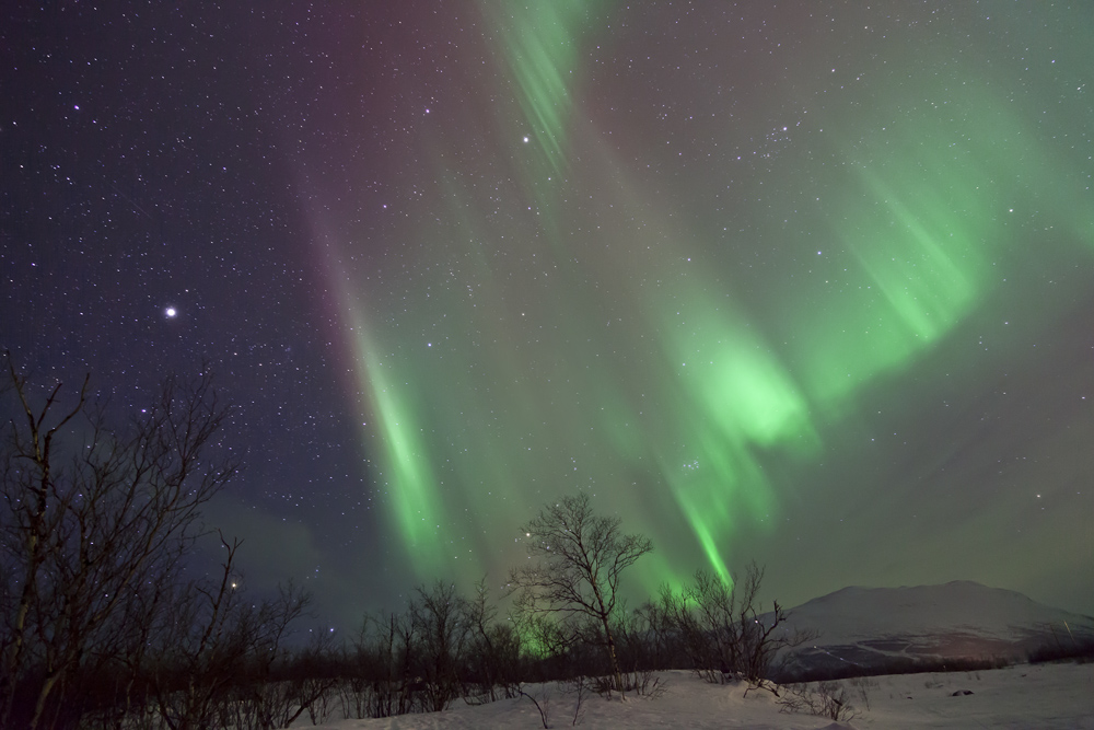 Aurora Borealis über Abisko