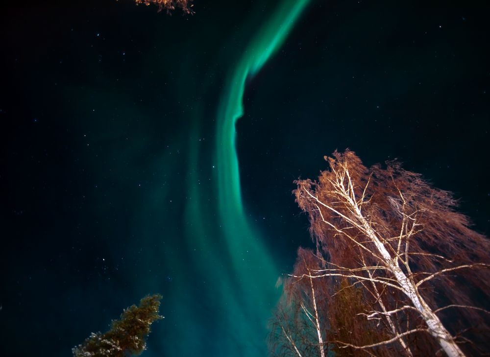 Aurora Borealis über Lappland