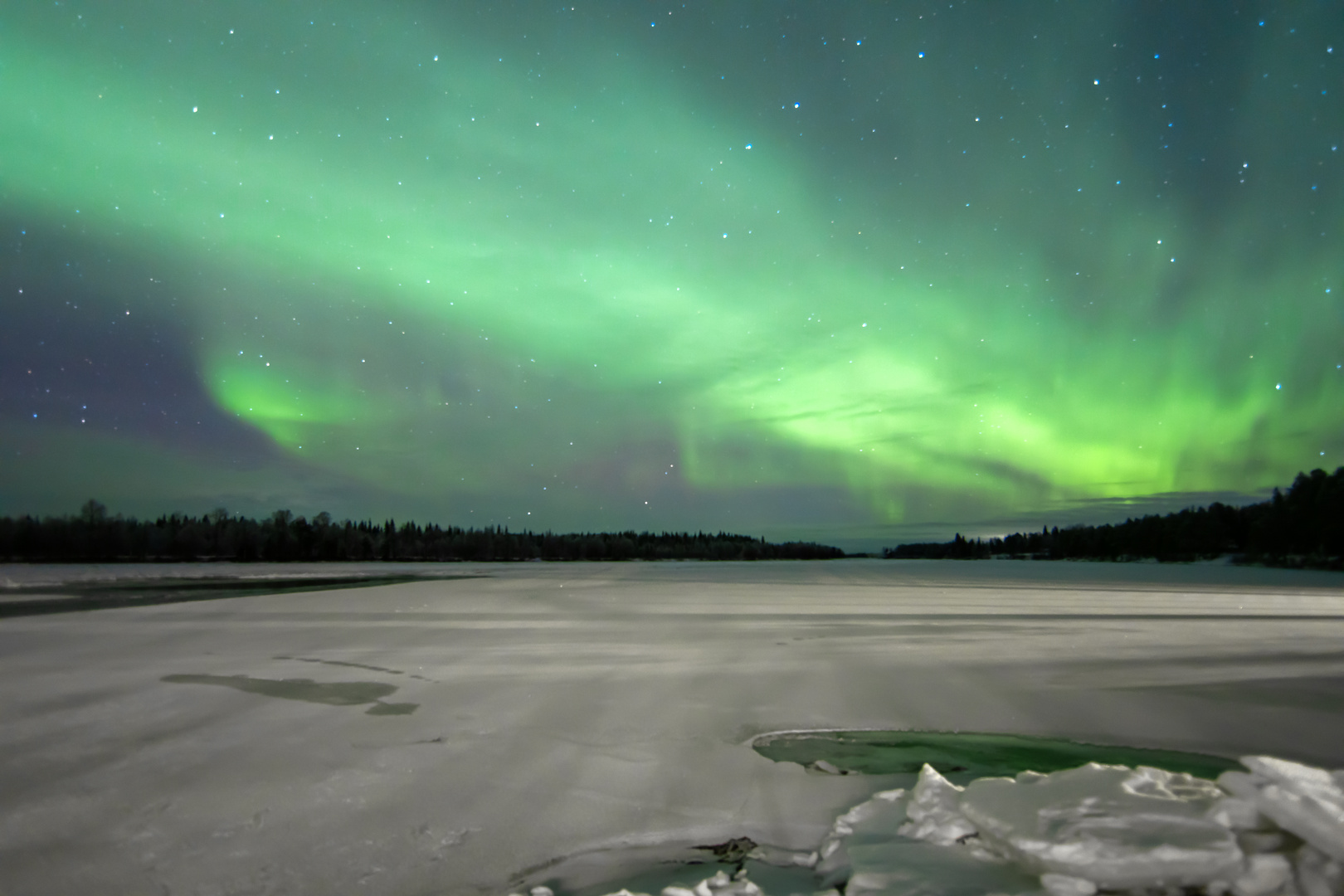 Aurora Borealis über Lappland