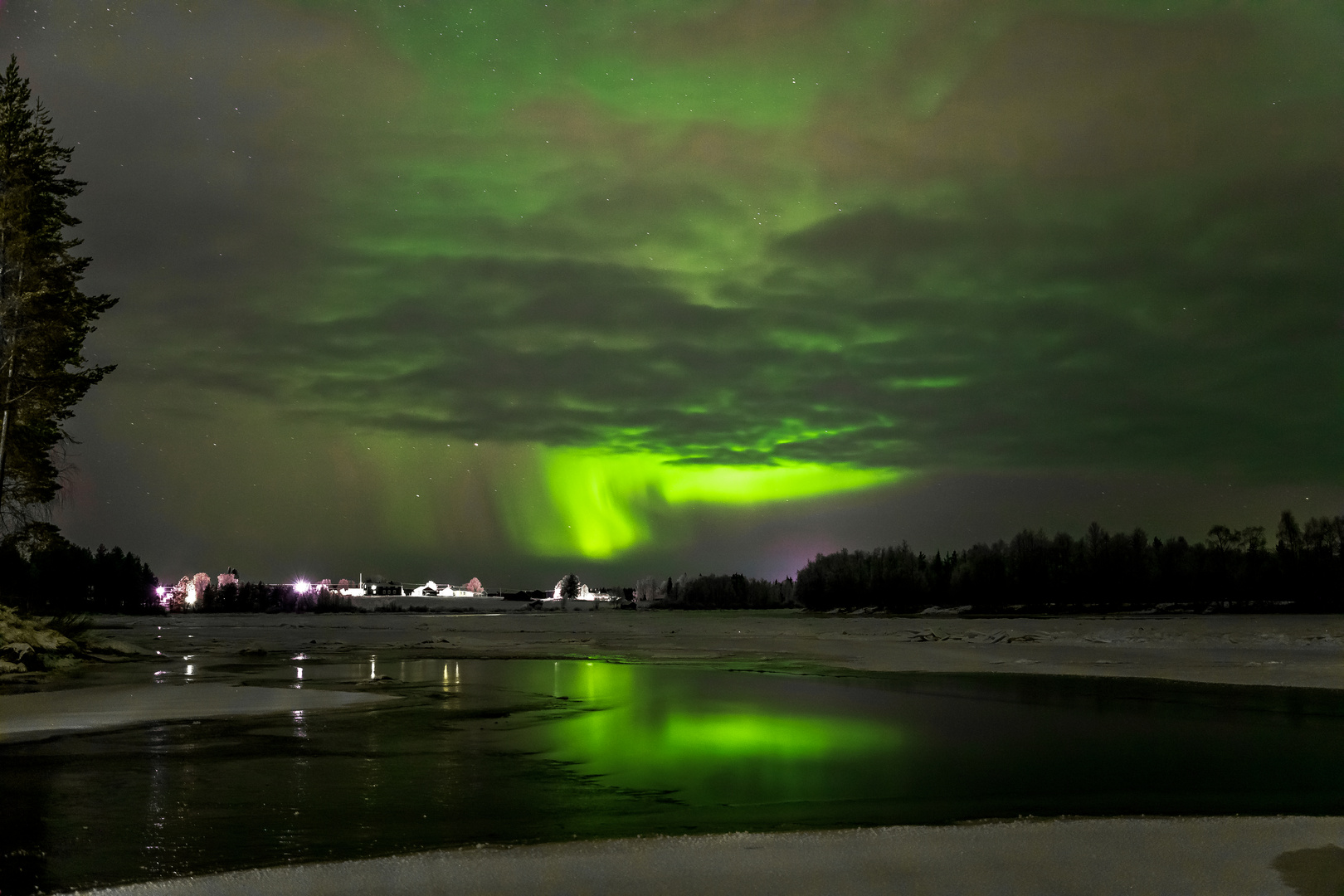 Aurora Borealis über Lappland