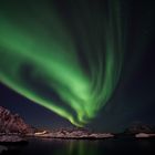 Aurora Borealis über Svolvaer / Lofoten (Norwegen)