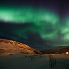 Aurora borealis über Tromsö