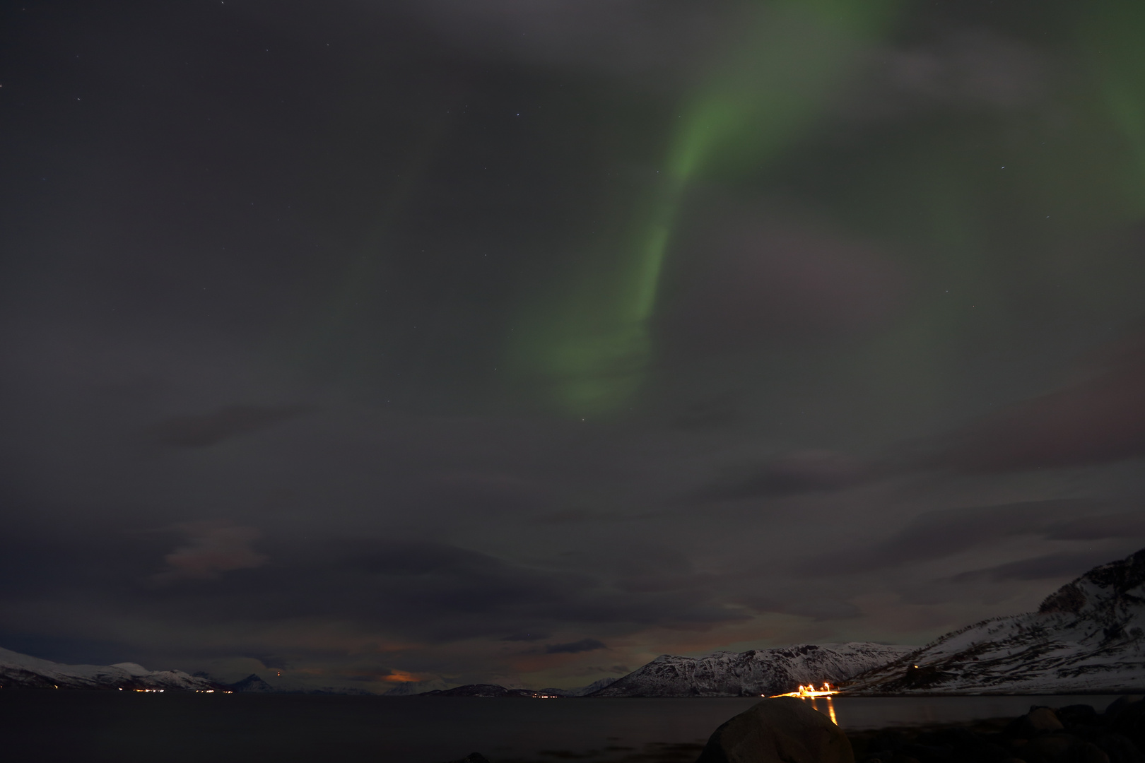 Aurora from Grunnfjord, Ringvassøya island