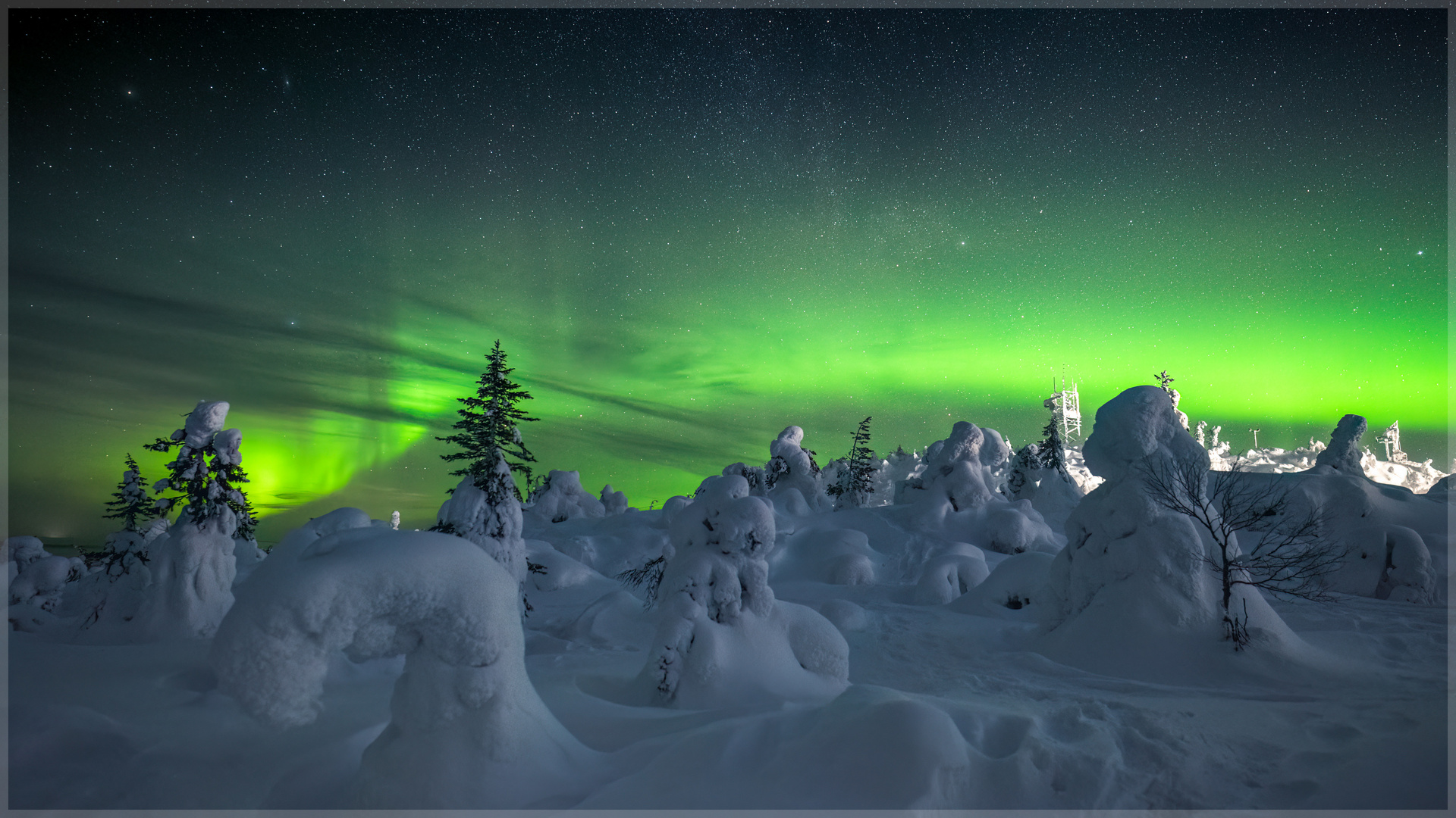 Aurora in Iso-Syoete, FIN-Lapland