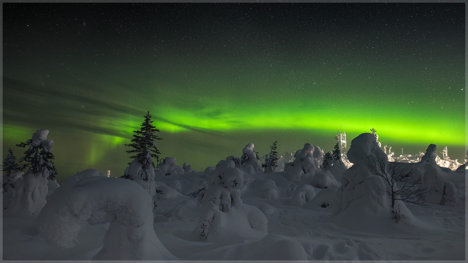 Aurora in Iso-Syoete, FIN-Lapland