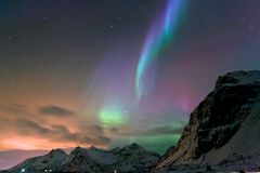 Aurora night Ramberg Lofoten