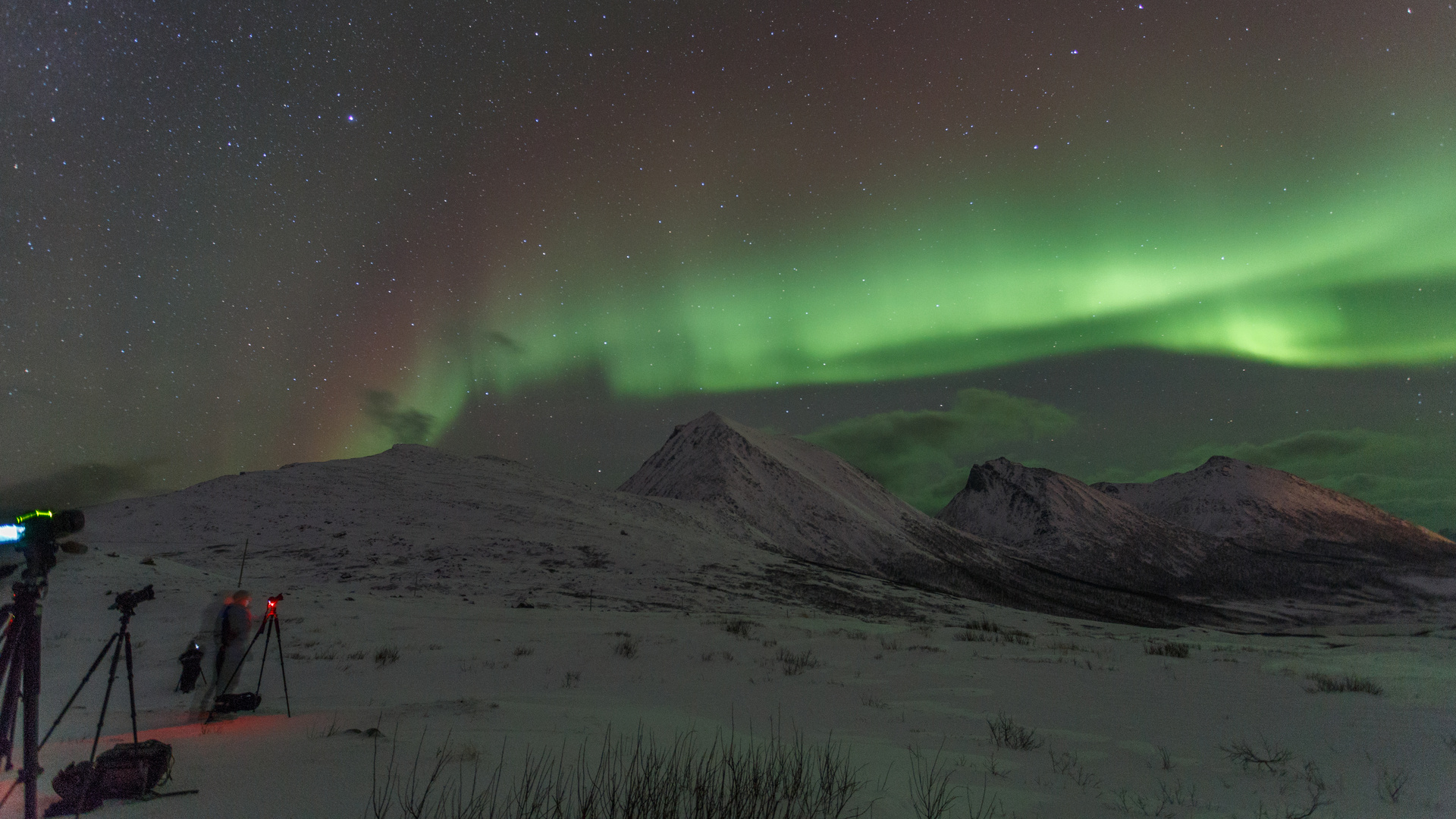 Aurora Norwegen nahe Tromsö