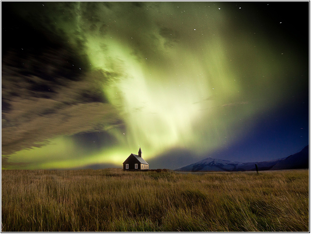 Aurora over Budir